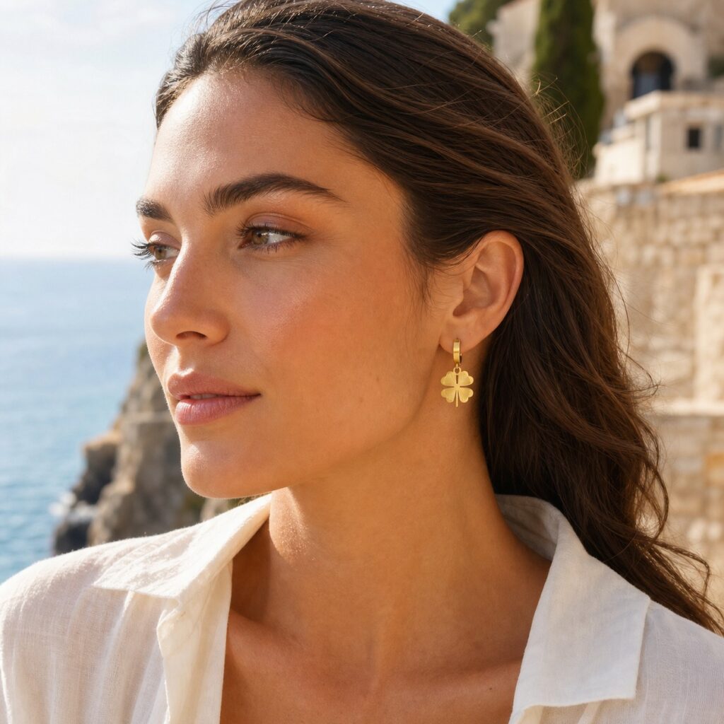 Fortune Bloom Clover Earrings