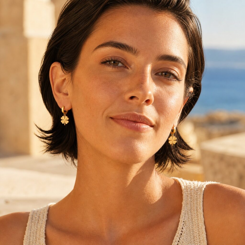Fortune Bloom Clover Earrings