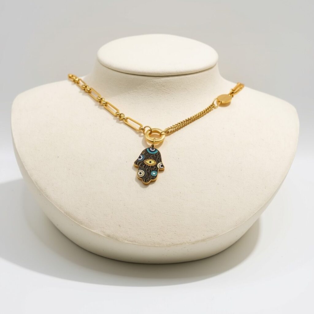 Guardian Light Hamsa Necklace