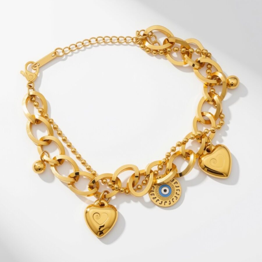 Protected Heart Talisman Bracelet