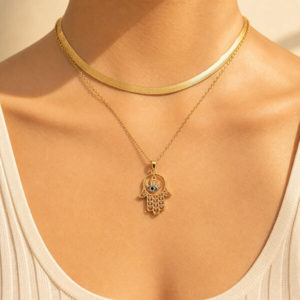 Protected Soul Hamsa Necklace