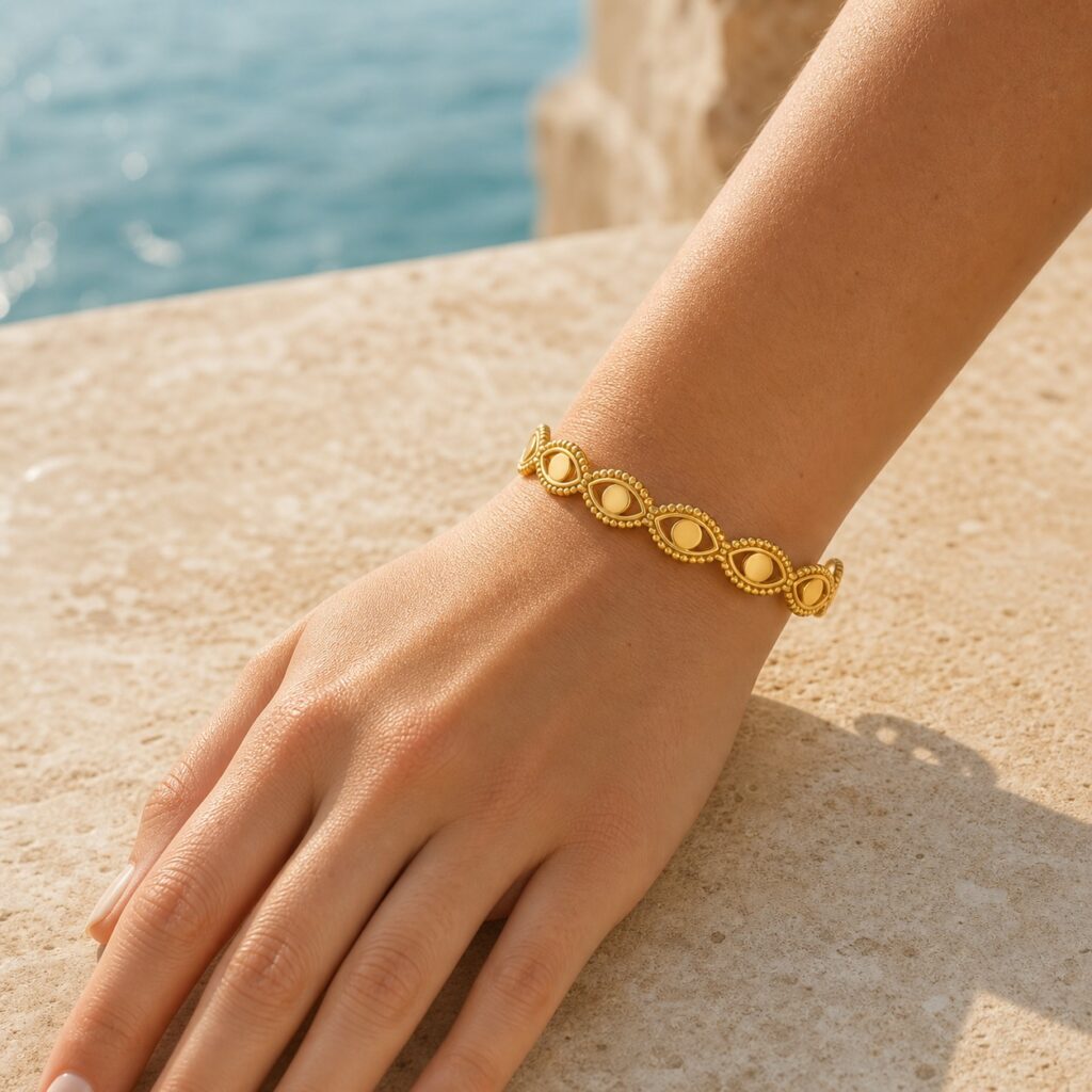 Sacred Gaze Evil Eye Cuff