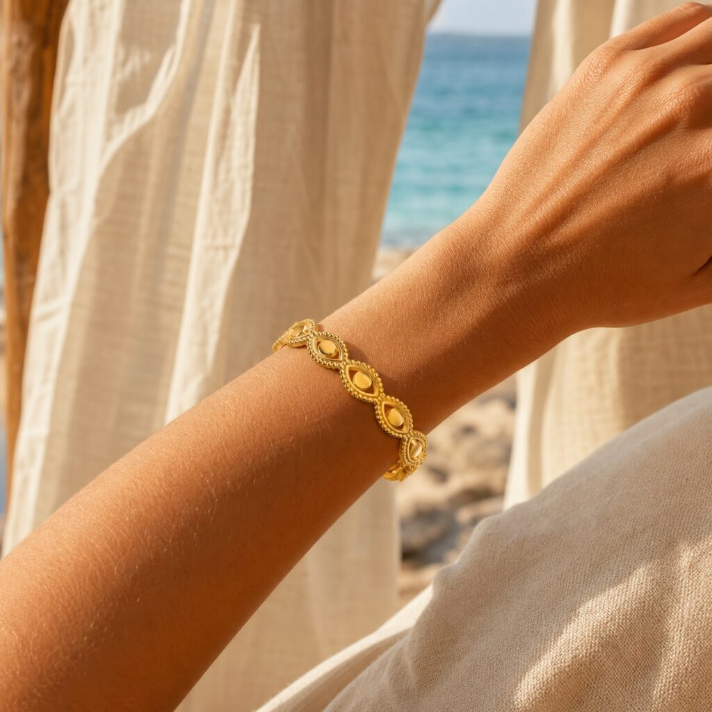 Sacred Gaze Evil Eye Cuff